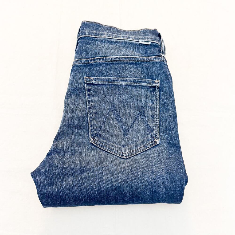 Mother Swooner Coin Pocket The Streets Are Talking Denim Jeans Raw Hem Size 30